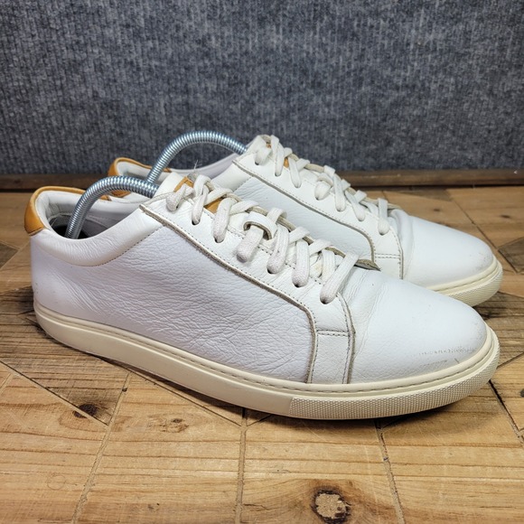 Allen Edmonds Other - Allen Edmonds Mens 11 D Courtside White Leather Shoes Sneakers Lace Up‎ 3580